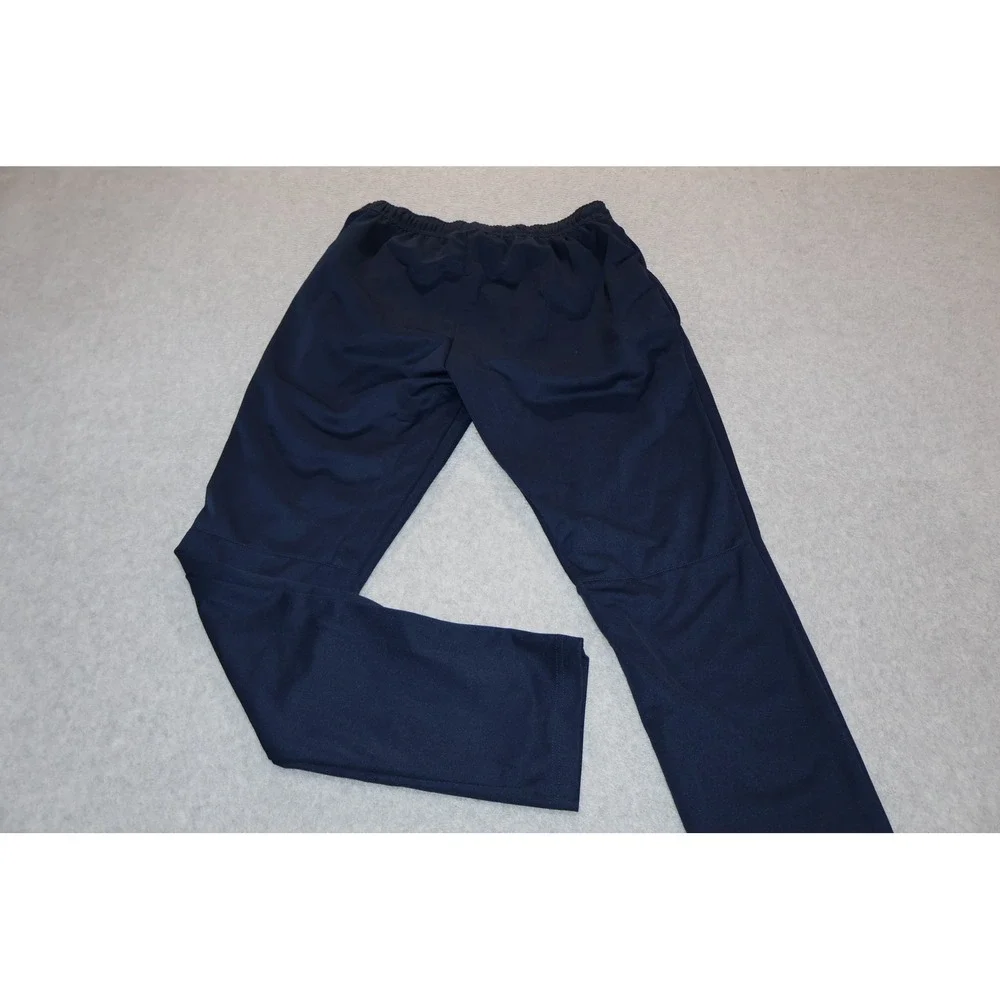 Nike Gym Pants Mens Small Navy Blue Dri-FIT Athletic Swoosh Logo Workout